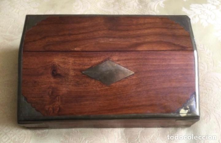 Cajas y cajitas met&aacute;licas: CAJA INDIA DE MADERA Y LAT&Oacute;N - Foto 17