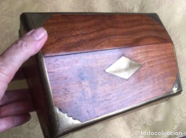 Cajas y cajitas met&aacute;licas: CAJA INDIA DE MADERA Y LAT&Oacute;N - Foto 11