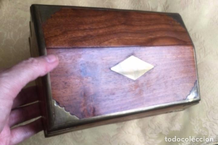 Cajas y cajitas met&aacute;licas: CAJA INDIA DE MADERA Y LAT&Oacute;N - Foto 18