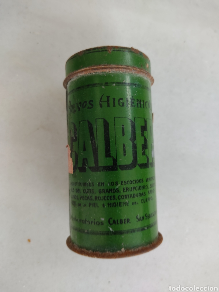 Boxes and metal boxes: Polvos higienicos Calber San Sebastian Bote Metalico