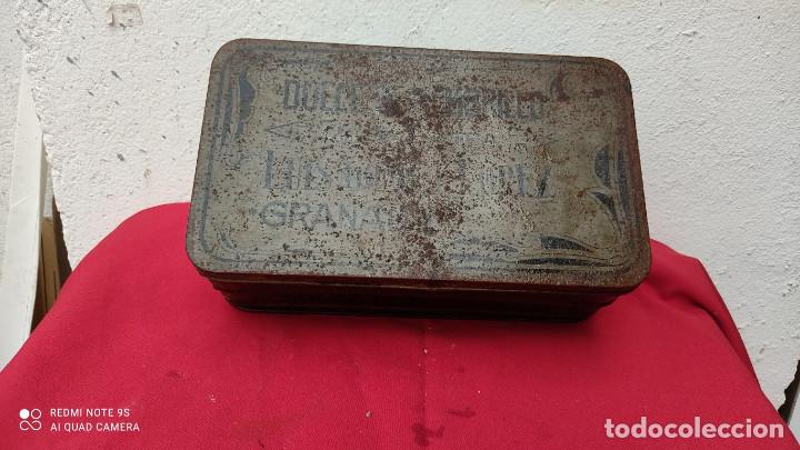 Cajas y cajitas met&aacute;licas: lata de laton menbrillo - Foto 1