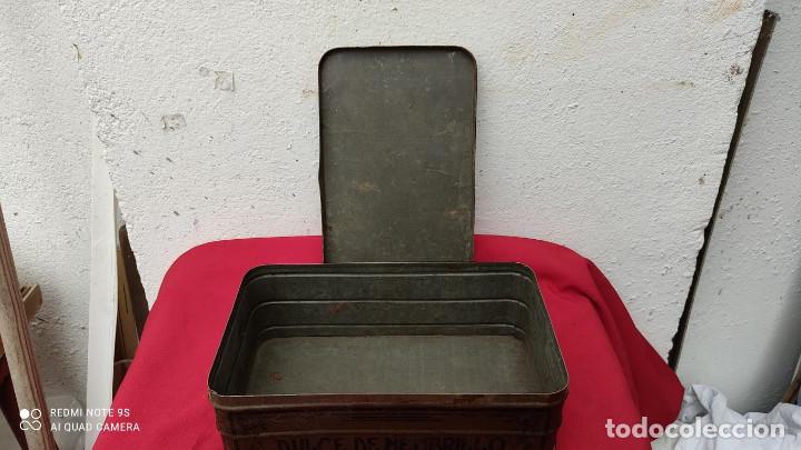 Cajas y cajitas met&aacute;licas: lata de laton menbrillo - Foto 3