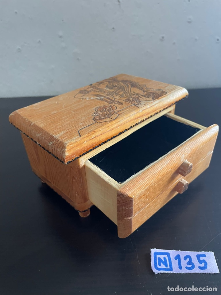 Cajas y cajitas met&aacute;licas: Caja joyero madera - Foto 2