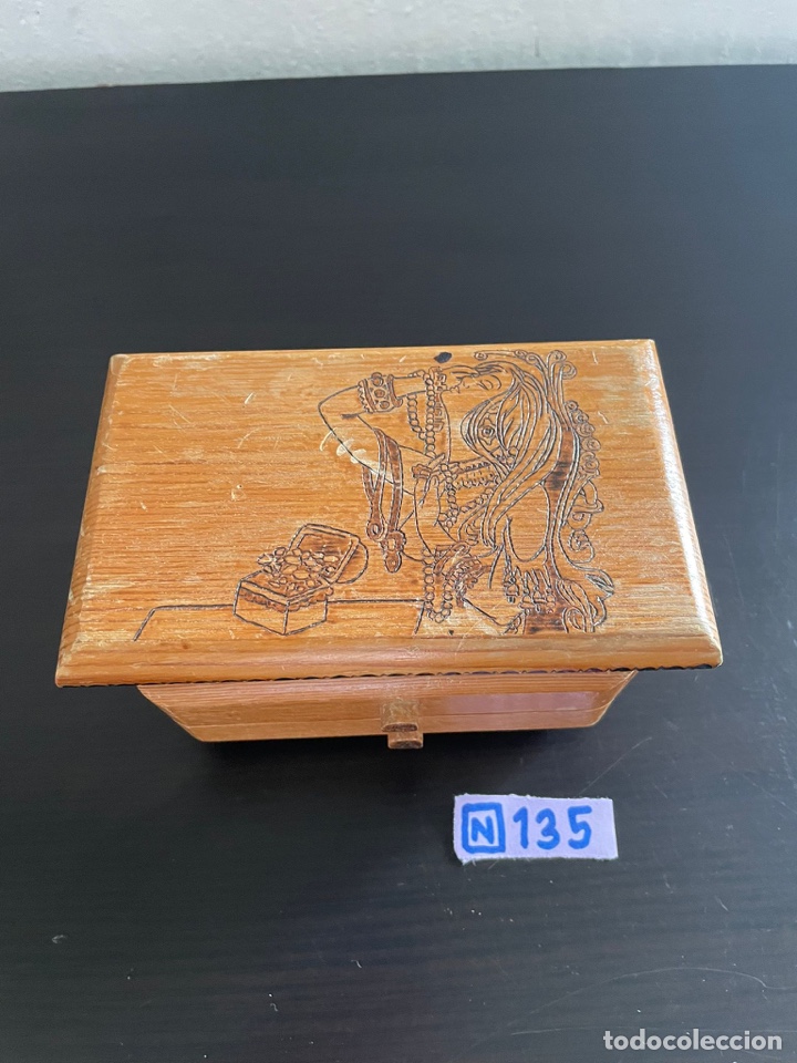 Cajas y cajitas met&aacute;licas: Caja joyero madera - Foto 3