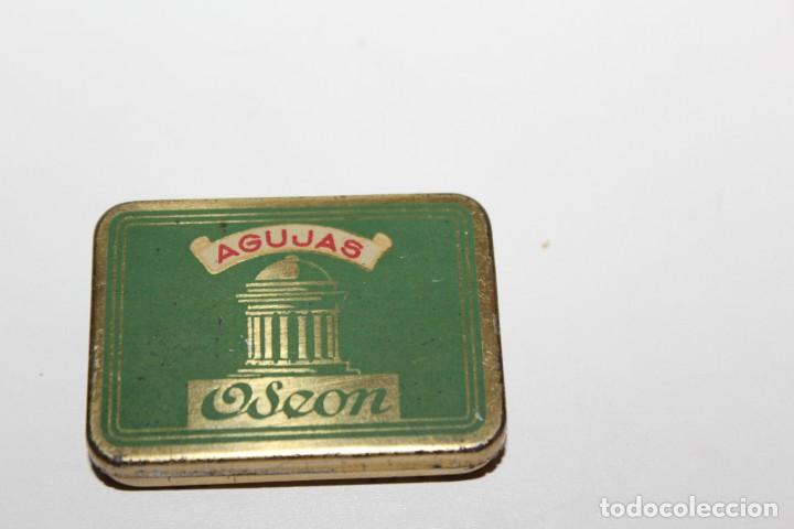 Cajas y cajitas met&aacute;licas: ANTIGUA CAJA DE AGUJAS PARA GRAMOFONO O GRAMOLA ODEON - CONTIENE 55 AGUJAS