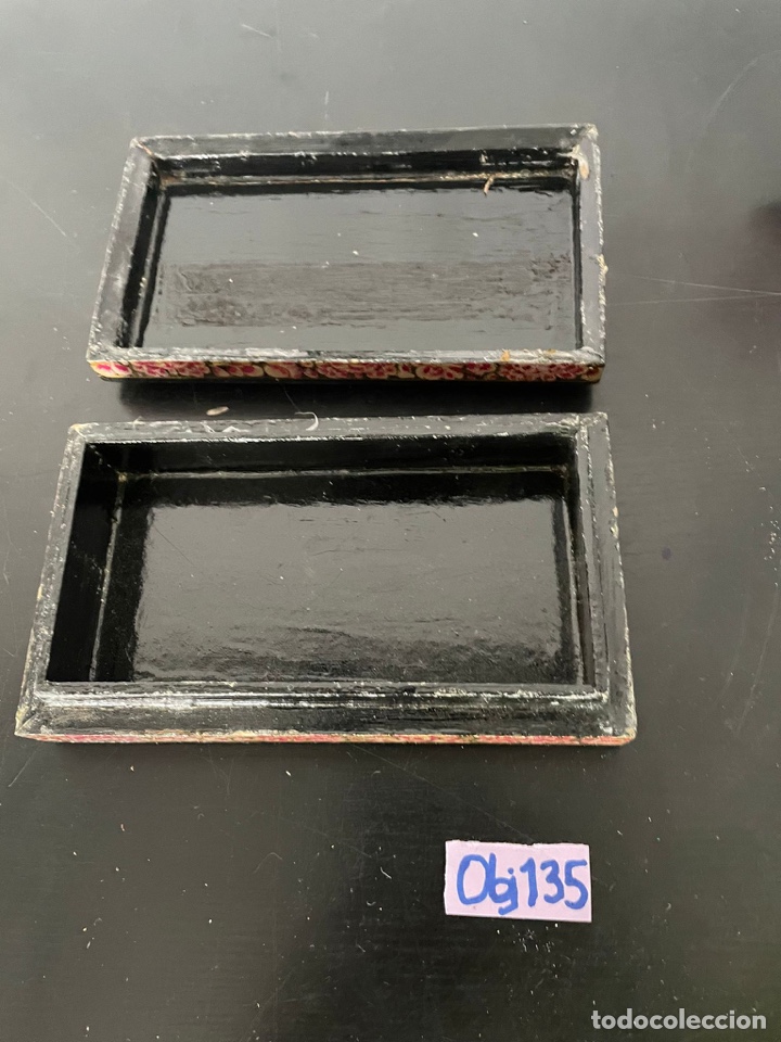 Cajas y cajitas met&aacute;licas: Caja de madera pintada - Foto 2
