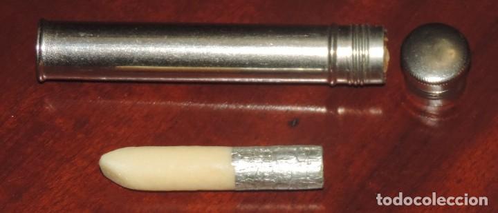 Boxes and metal boxes: PEQUE&Ntilde;A CAJITA METALICA CON PROTECTOR LABIAL, MUCKENSCHUTZFEDER, FARMACIA, MIDE 7,5 CMS.