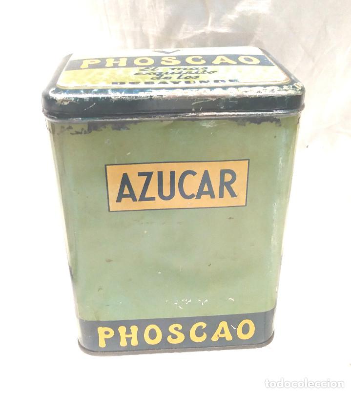 Cajas y cajitas met&aacute;licas: Lata Phoscao Azucar de 1 Kg. - Foto 1