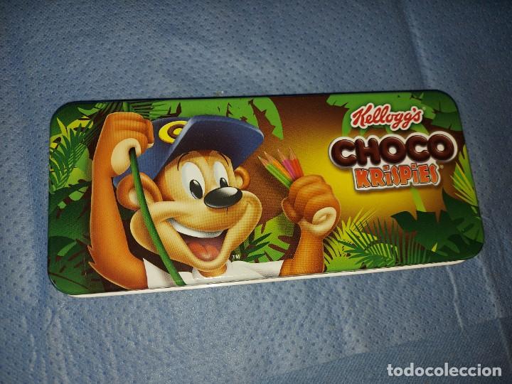 Cajas y cajitas met&aacute;licas: CAJA DE LATA DE KELLOGGS - ESTUCHE - CHOCO KRISPIES