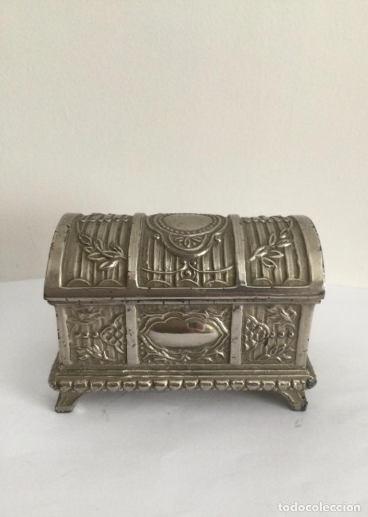 Cajas y cajitas met&aacute;licas: ANTIGUO COFRE, JOYERO - Foto 15
