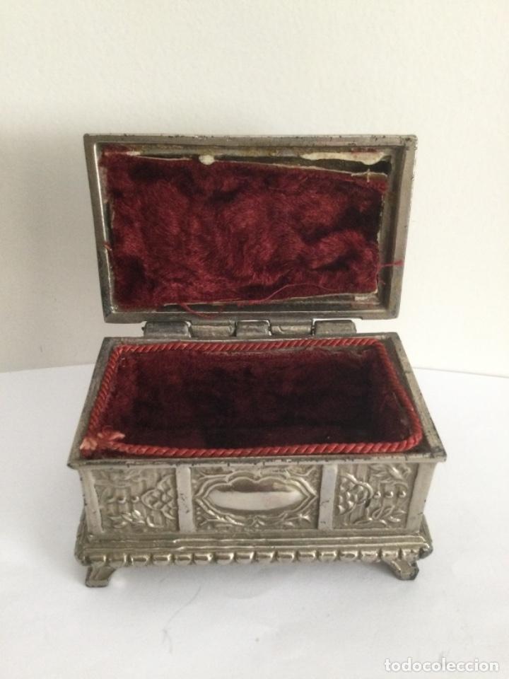 Cajas y cajitas met&aacute;licas: ANTIGUO COFRE, JOYERO - Foto 6