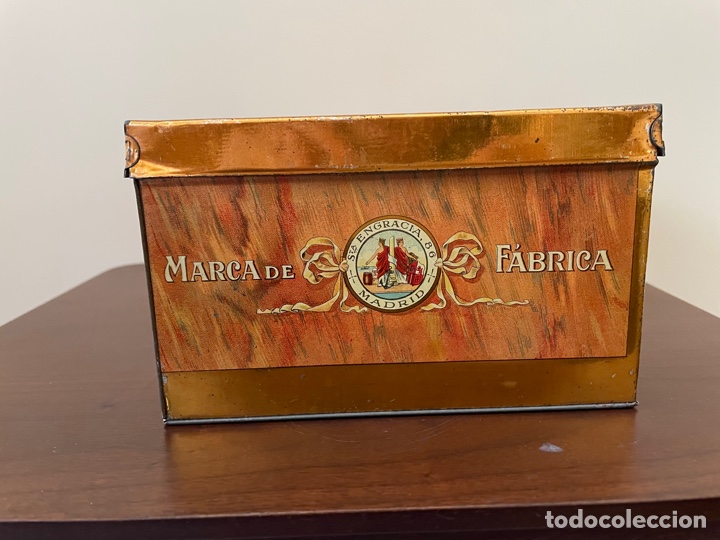 Cajas y cajitas met&aacute;licas: ANTIGUA LATA DE CHOCOLATES Y DULCES LA ESPA&Ntilde;A - Foto 3
