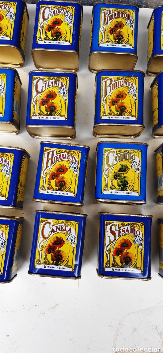 Cajas y cajitas met&aacute;licas: Veinte latas o especieros diferentes - Foto 5