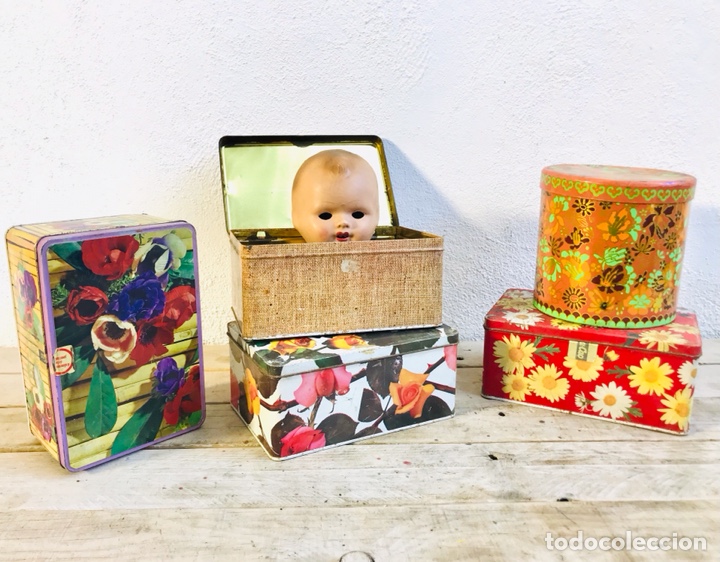 Cajas y cajitas met&aacute;licas: LATAS COLACAO ANTIGUA CAJA REDONDA Y RECTANGULAR DE COLA-CAO A&Ntilde;OS 60/70 DE COLECCI&Oacute;N