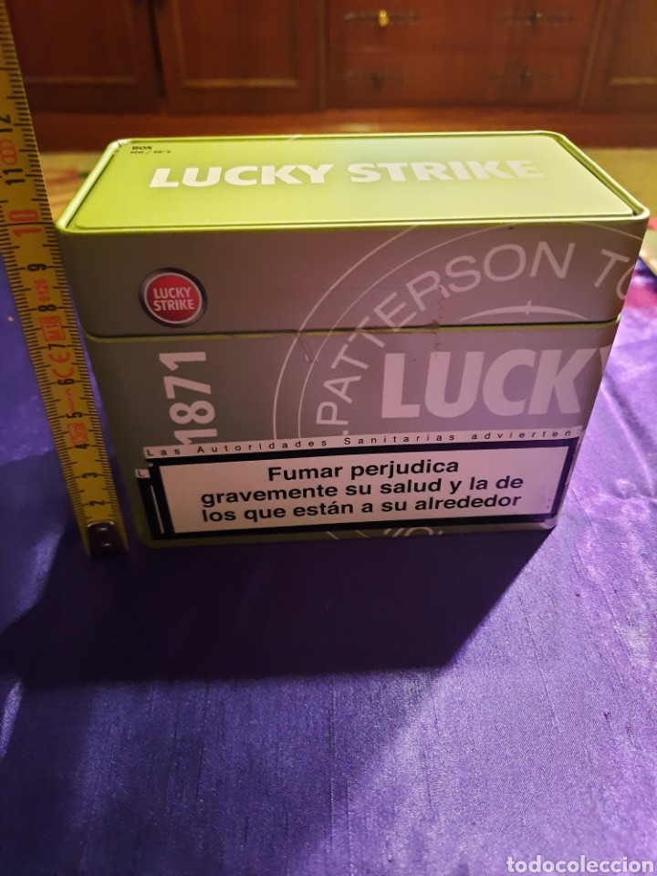 Cajas y cajitas met&aacute;licas: Caja metalica Lucky Strike.