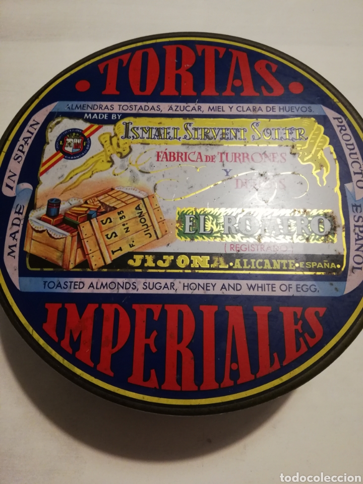 Cajas y cajitas met&aacute;licas: Caja de lata de Tortas Imperiales El Romero