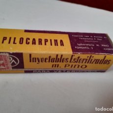 Cajas y cajitas metálicas: CAJA DE FARMACIA PILOCARPINA INYECTABLES PINO // SIN DESPRECINTAR