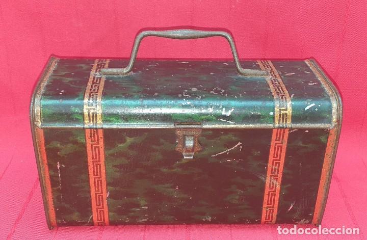 Cajas y cajitas met&aacute;licas: CAJA DE LATA PRIMERA MITAD SIGLO XX