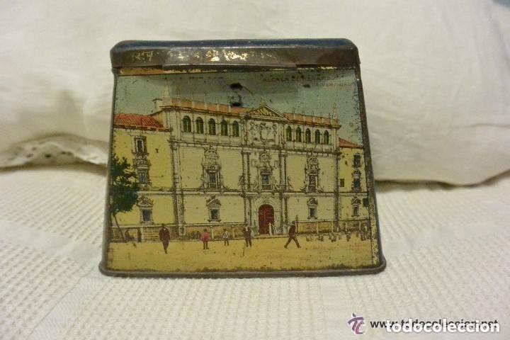 Cajas y cajitas met&aacute;licas: ANTIGUA LATA LITOGRAFIADA DE ALMENDRAS MANUEL PASTOR DE ALCAL&Aacute; DE HENARES