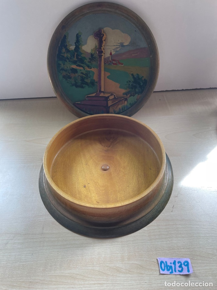 Cajas y cajitas met&aacute;licas: Caja de madera antigua - Foto 2
