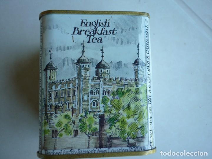 Bo&icirc;tes et petites bo&icirc;tes m&eacute;talliques: CAJA METALICA DE TE ST JAMES`S TEAS LONDON