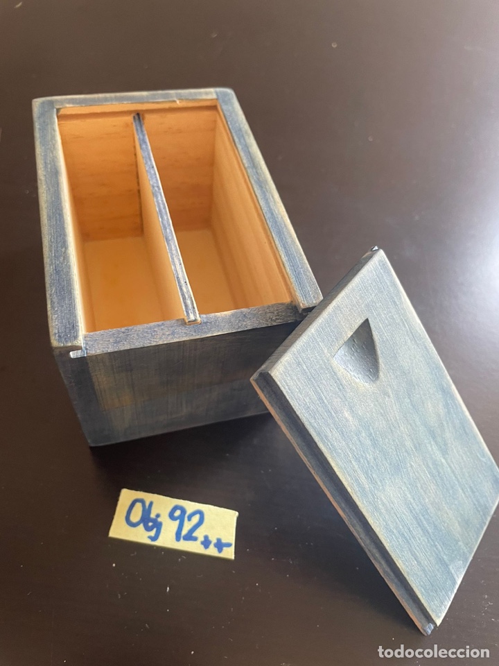 Cajas y cajitas met&aacute;licas: Caja guarda cartas madera - Foto 3