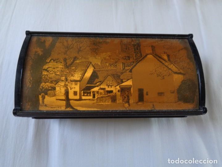 Cajas y cajitas met&aacute;licas: CAJA Y JOYERO MUSICAL CON PAISAJE HOLANDES - INCLUYE BAILARINA - FUNCIONANDO