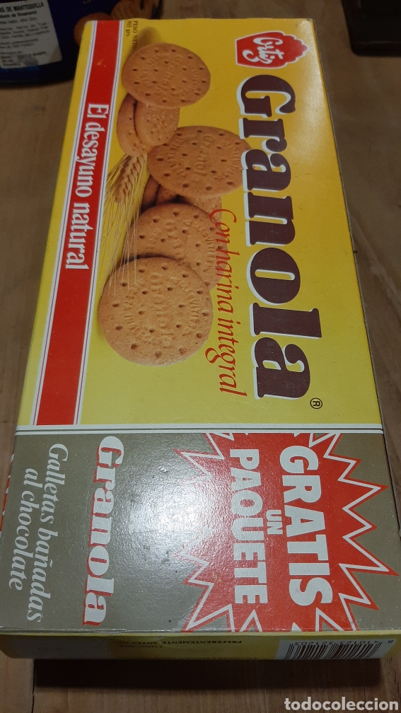 Caixas e caixinhas met&aacute;licas: 1989 Ortiz caja vacia GRANOLA PAQUETE GRATIS