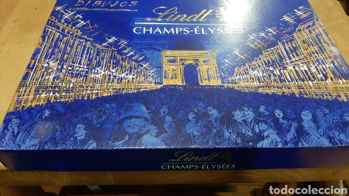 Blechdosen und Kisten: CAJA VAC&Iacute;A BIMBINES LINDTT CHAMPS ELYSEES