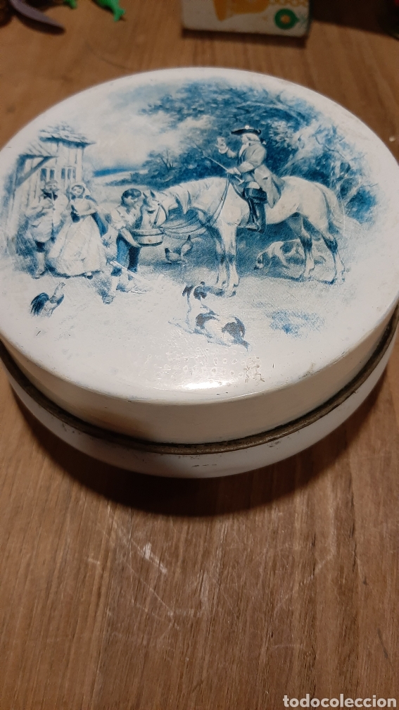 Blechdosen und Kisten: CAJA VINTAGE DE METAL ESCENA ROM&Aacute;NTICA