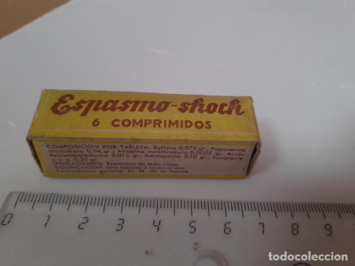 Cajas y cajitas met&aacute;licas: CAJA DE FARMACIA ESPASMO SHOCK CON PAPAVERINA SEDANTE // SIN DESPRECINTAR A&Ntilde;OS 30