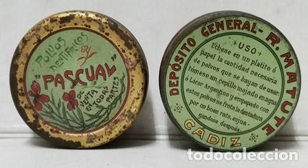 Cajas y cajitas met&aacute;licas: CAJA METALICA POLVOS DENTRIFICOS PASCUAL VENTA EN TODAS PARTES (CAJA VACIA) - CAJAMETALICA-1135 ,3