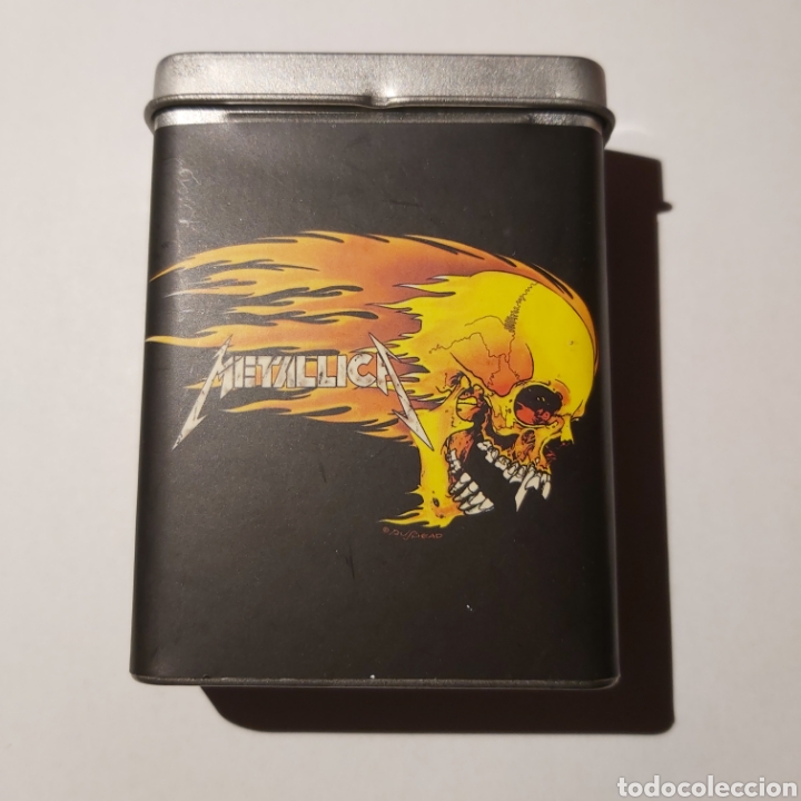 Cajas y cajitas met&aacute;licas: PITILLERA METALLICA CALAVERA CABELLERA