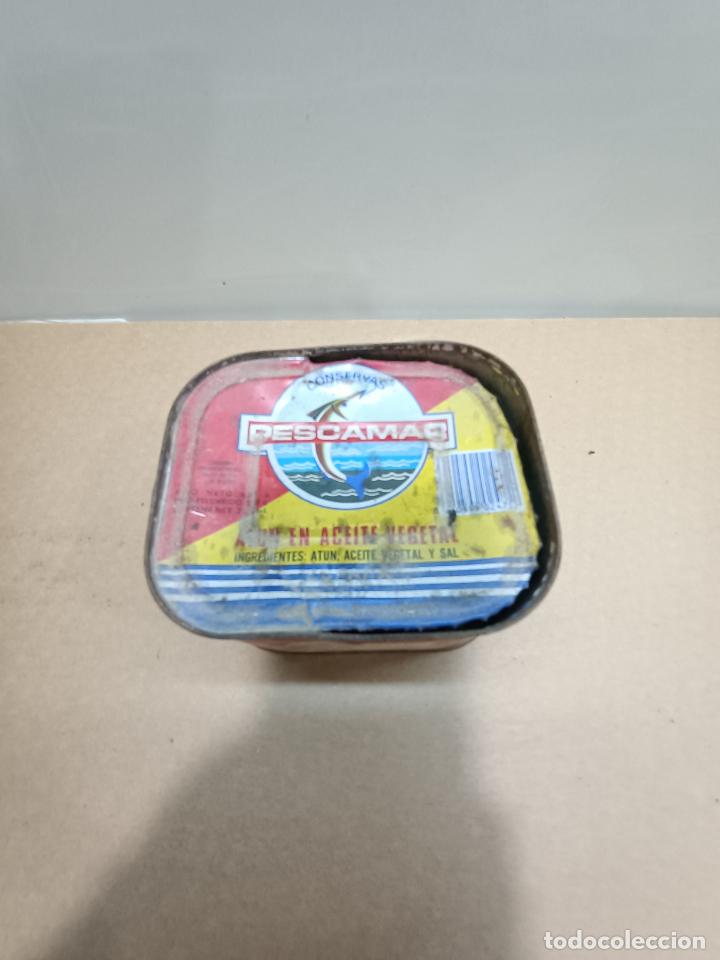 Cajas y cajitas met&aacute;licas: Antigua caja de conserva Pescamar - Foto 3