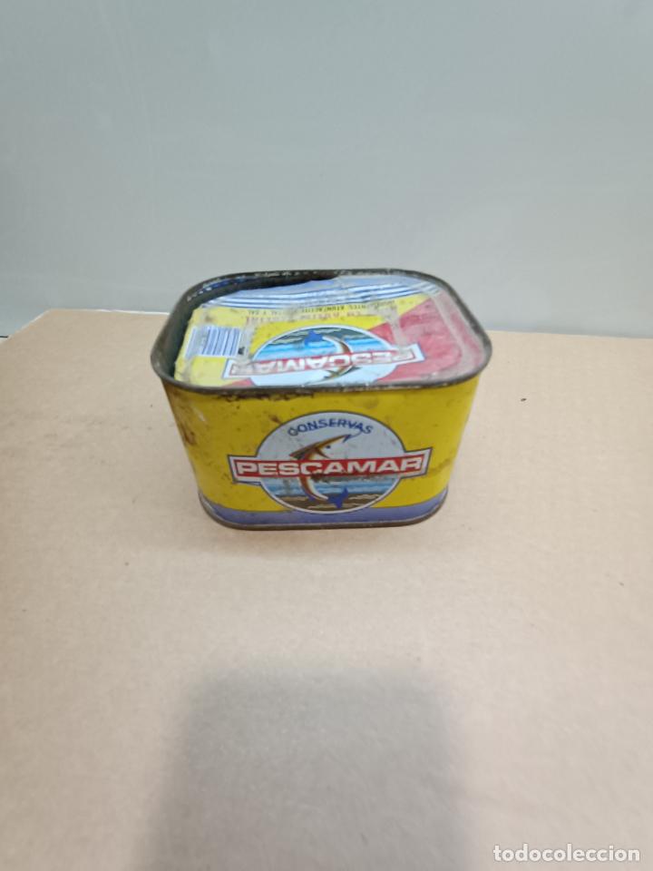 Cajas y cajitas met&aacute;licas: Antigua caja de conserva Pescamar - Foto 5