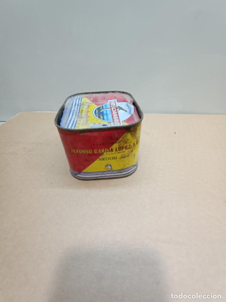 Cajas y cajitas met&aacute;licas: Antigua caja de conserva Pescamar - Foto 6