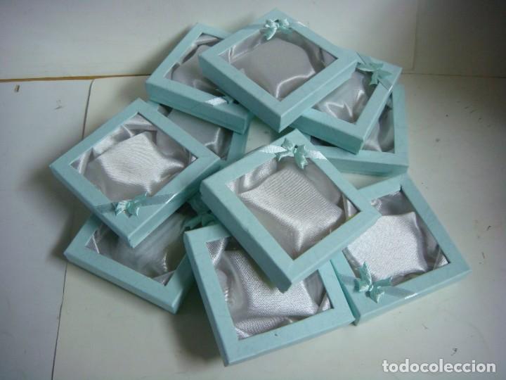 Blechdosen und Kisten: CAJITAS VACIAS PARA REGALOS ACOLCHADA Y FORRADA DE CARTON LOTE DE 10 CAJAS COLOR AZUL (&)