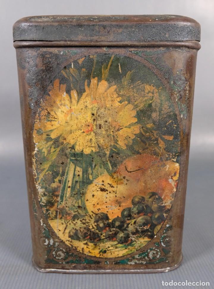 Blechdosen und Kisten: Caja vintage de hojalata