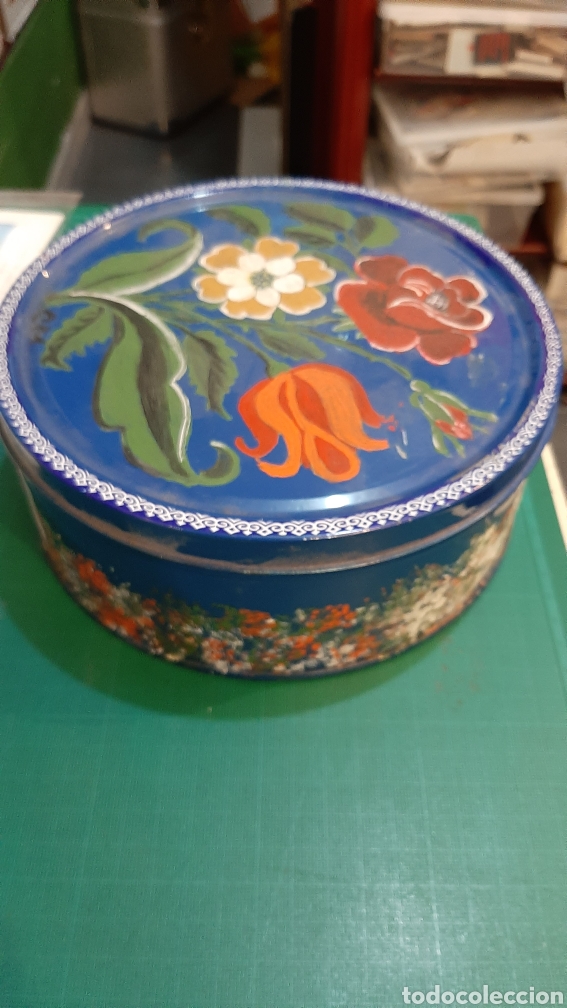 Casse e cassette metalliche: CAJA VINTAGE PINTADA A MANO FLORES