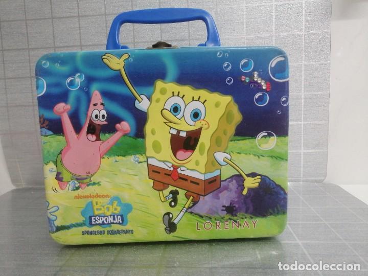 Cajas y cajitas met&aacute;licas: Maletin met&aacute;lico Bob Esponja