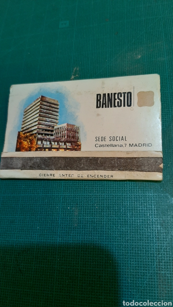 Bo&icirc;tes et petites bo&icirc;tes m&eacute;talliques: BABESTO PUBLICIDAD BANCO ESPA&Ntilde;OL DE CREDITO CAJA CERILLAS F&Oacute;SFOROS PUBLICIDAD
