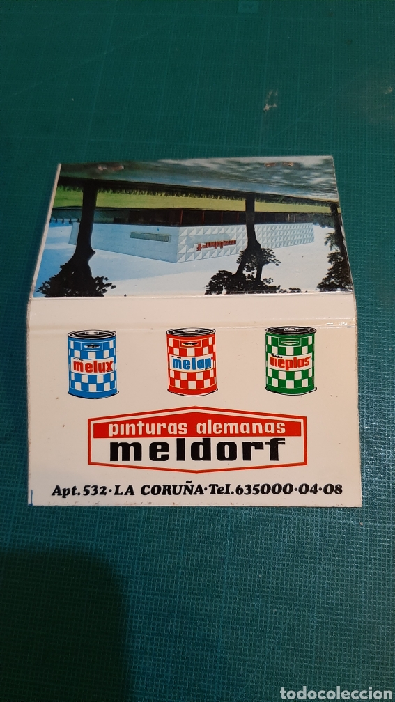 Blechdosen und Kisten: MELDORF PINTURAS ALEMANAS PUBLICIDAD CAJA CERILLAS F&Oacute;SFOROS VIGO C&Aacute;DIZ BILBAO LUGO ORENSE SEVILLA