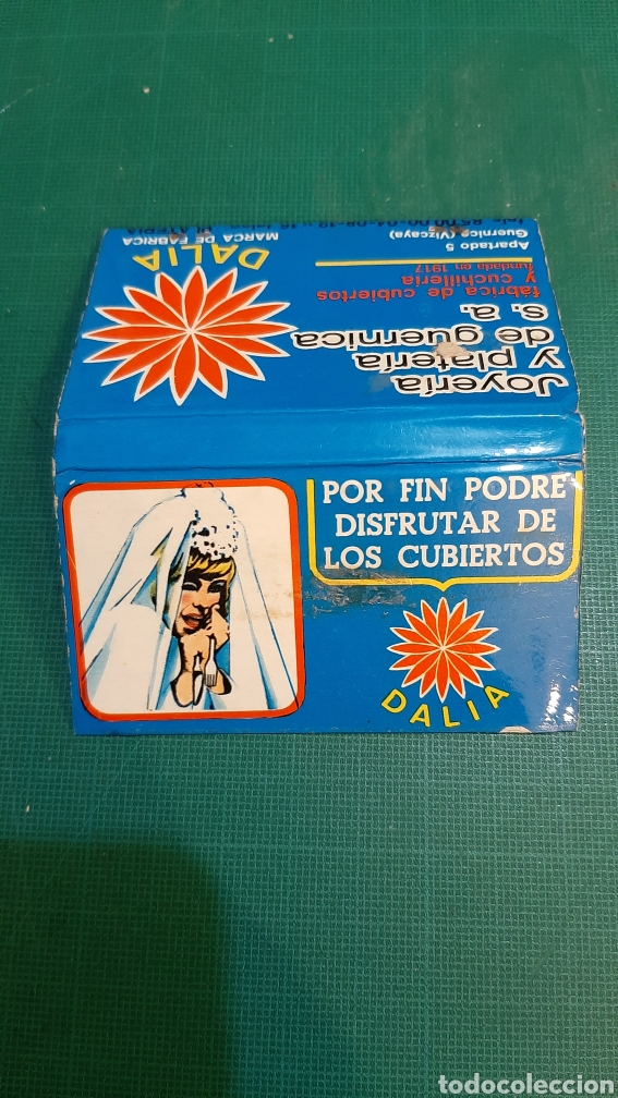 Blechdosen und Kisten: DALIA CUBIERTOS JOYERIA Y PLATERIA GUERNICA VIZCAYA PUBLICIDAD VINTAGE CAJA CERILLAS F&Oacute;SFOROS