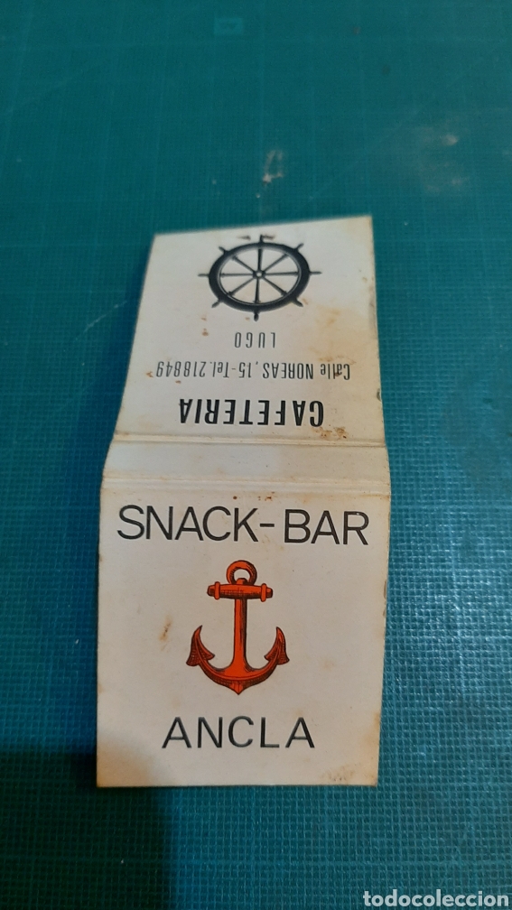 Blechdosen und Kisten: LUGO SNACK BAR CAFETER&Iacute;A CAJA CERILLAS F&Oacute;SFOROS PUBLICIDAD VINTAGE
