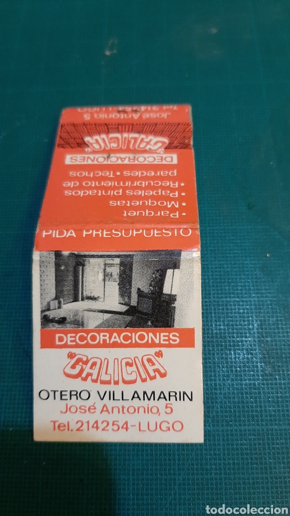 Blechdosen und Kisten: LUGO DECLARACIONES GALICIA CAJA CERILLAS F&Oacute;SFOROS PUBLICIDAD VINTAGE