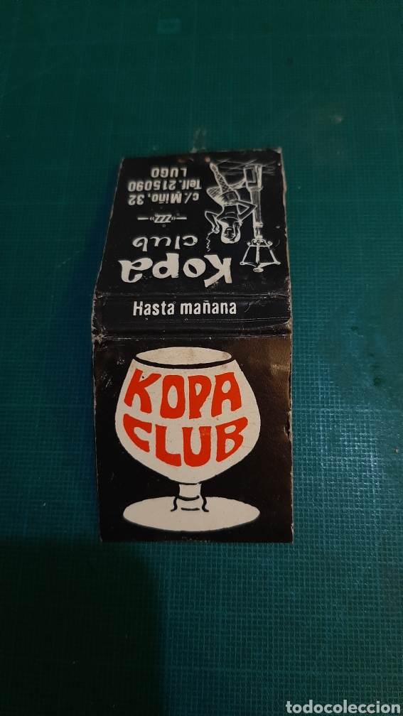 Cajas y cajitas met&aacute;licas: LUGO KOPA CLUB CAJA CERILLAS F&Oacute;SFOROS PUBLICIDAD VINTAGE