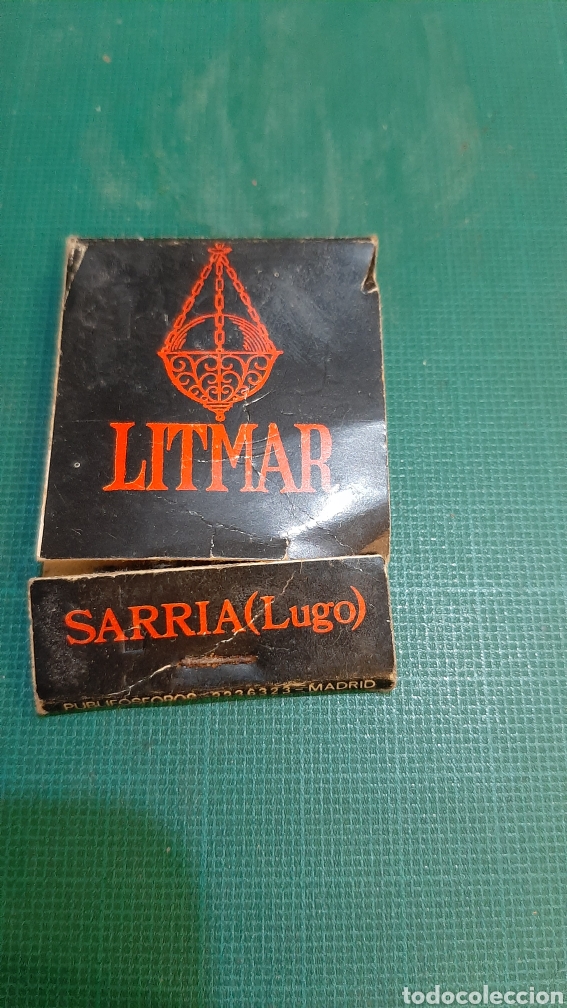 Blechdosen und Kisten: SARRIA LUGO LITMAR RESTAURANTE CAFETER&Iacute;A CLUB CAJA CERILLAS F&Oacute;SFOROS PUBLICIDAD VINTAGE