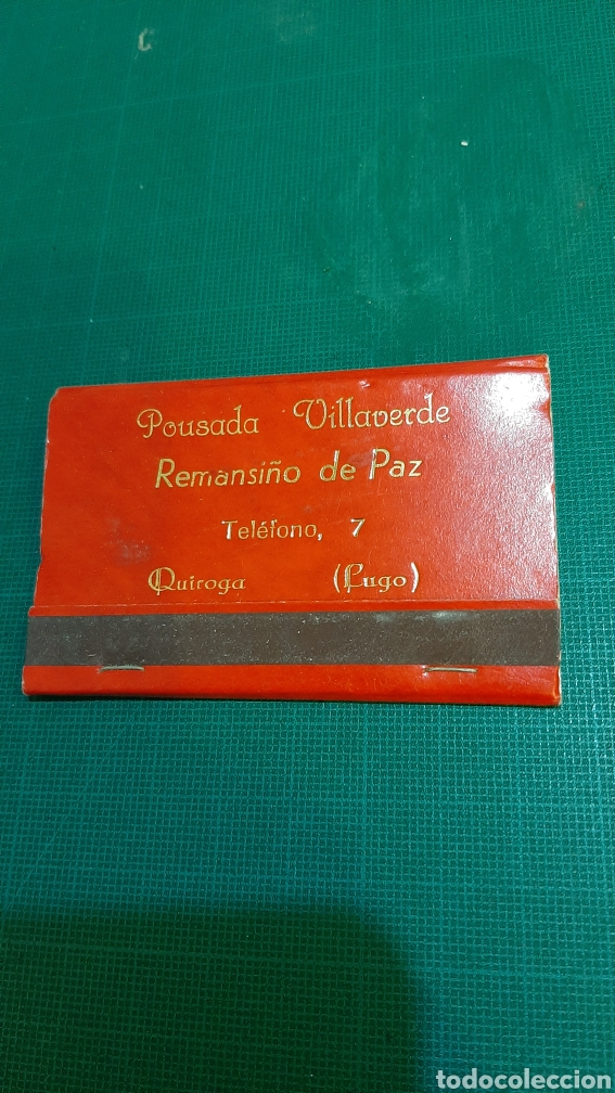 Blechdosen und Kisten: QUIROGA LUGO POUSASA VALVERDE CAJA CERILLAS F&Oacute;SFOROS PUBLICIDAD VINTAGE