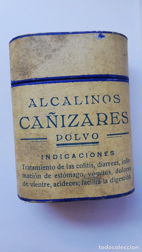 Cajas y cajitas met&aacute;licas: ANTIGUA CAJA DE MEDICINA / OLD MEDICINE BOX : ALCALINOS CA&Ntilde;IZARES