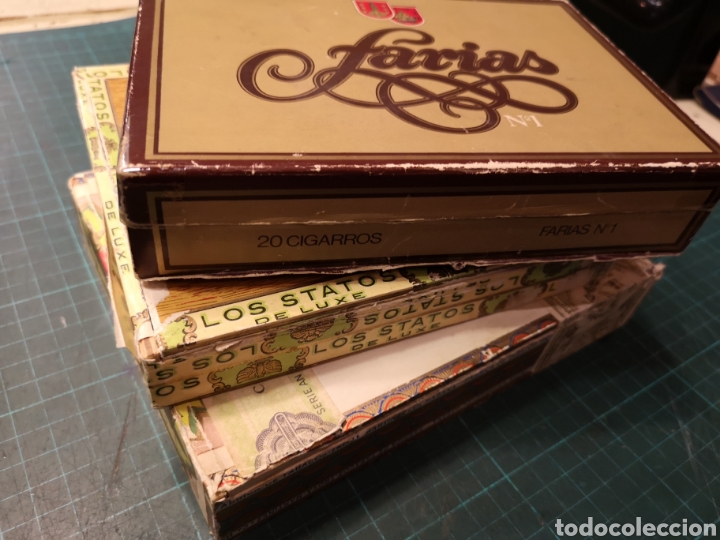 Cajas y cajitas met&aacute;licas: Lote de 3 Cajas Puros - Foto 22